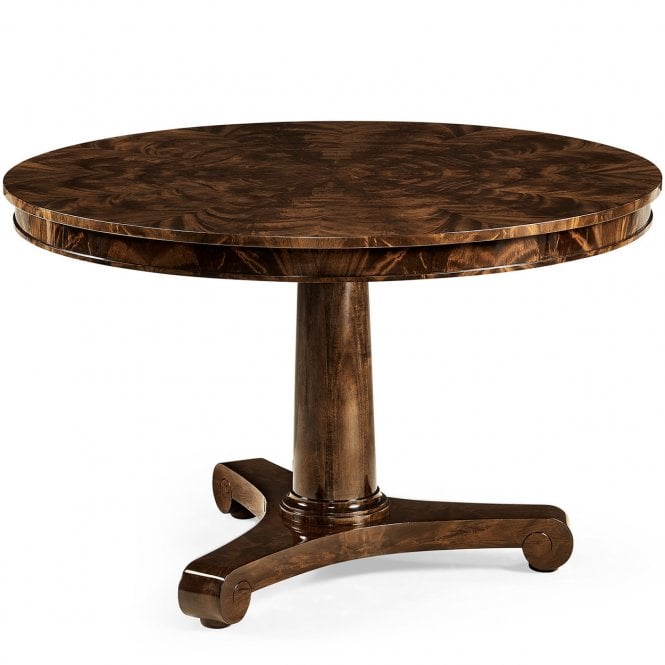 4 Seater Mahogany Round Pedestal Dining Table 48''