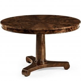4 Seater Mahogany Round Pedestal Dining Table 48''