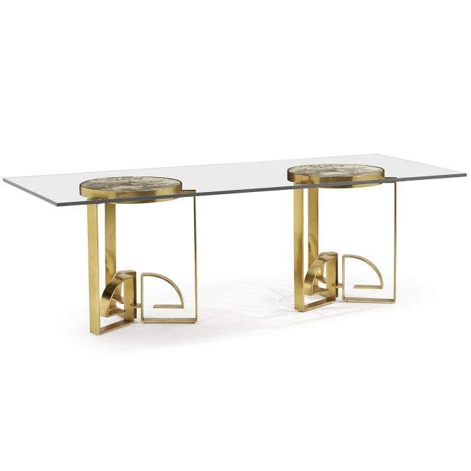 8 Seater Glass Dining Table – Jonathan Charles