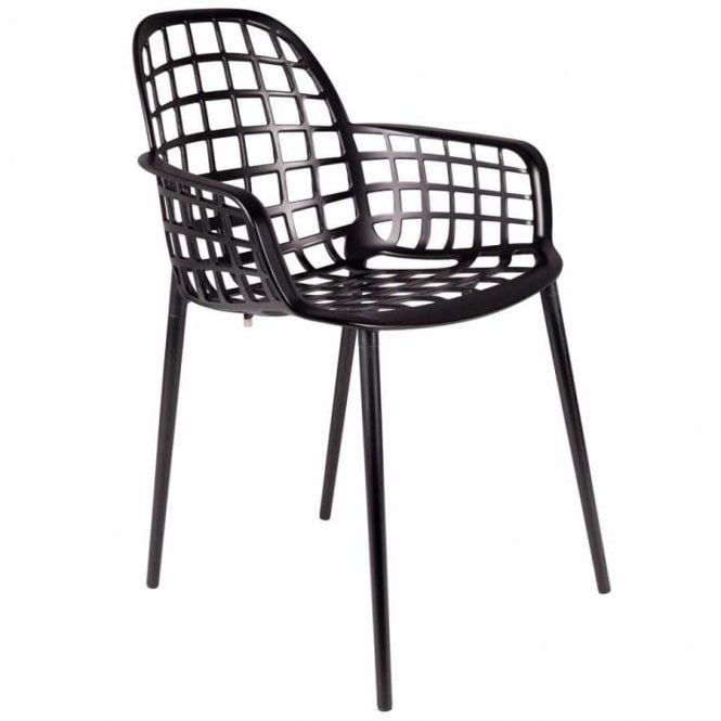 Albert Kuip Aluminium Garden Chair - Black