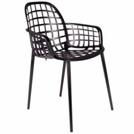 Albert Kuip Aluminium Garden Chair - Black