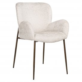 Amber Dining Chair In Cream Fusion 