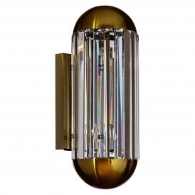 Anya Mid Century Crystal Wall Light