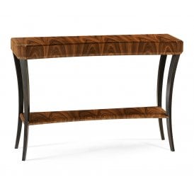 Art Deco Console Table With Shelf - Curved