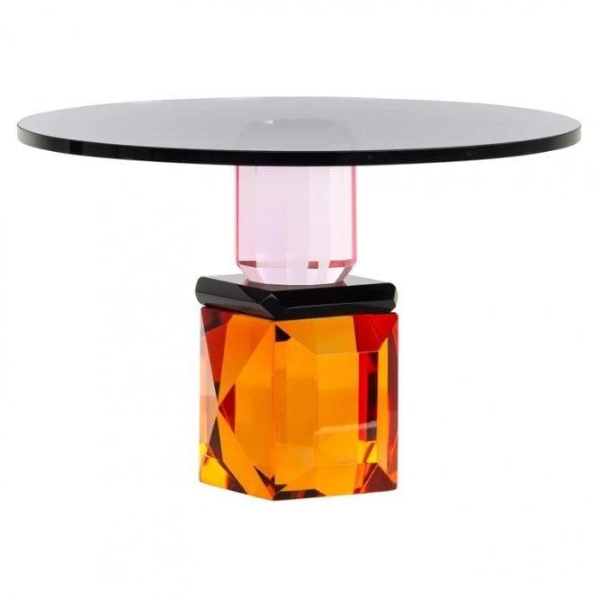 Aya Crystal Glass Cake Stand, 28cm 
