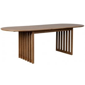 Barlet Art Deco 6-8 Seater Walnut Extending Dining Table