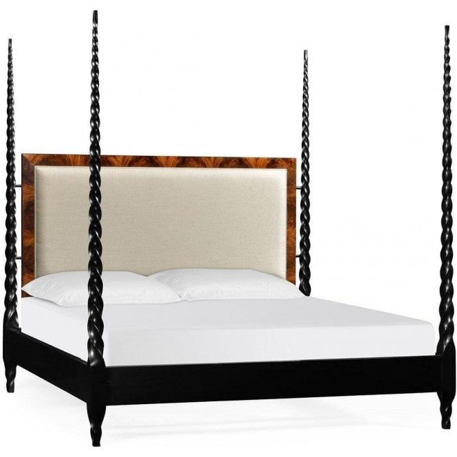 Barley Poster Bed Super King, Walnut