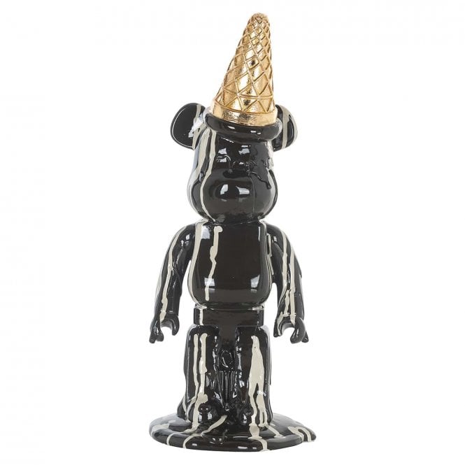 Black Bear With Ice Cream Cone Ornament 