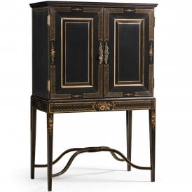 Black & Gold Drinks Cabinet – Luxury Home Bar Cabinet
