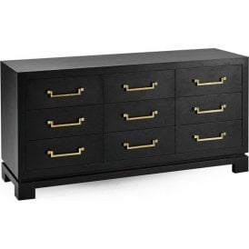 Black Oak 9 Drawer Chest of Drawers – Jonathan Charles