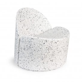 Bloom Plastic Garden Lounge Chair - White
