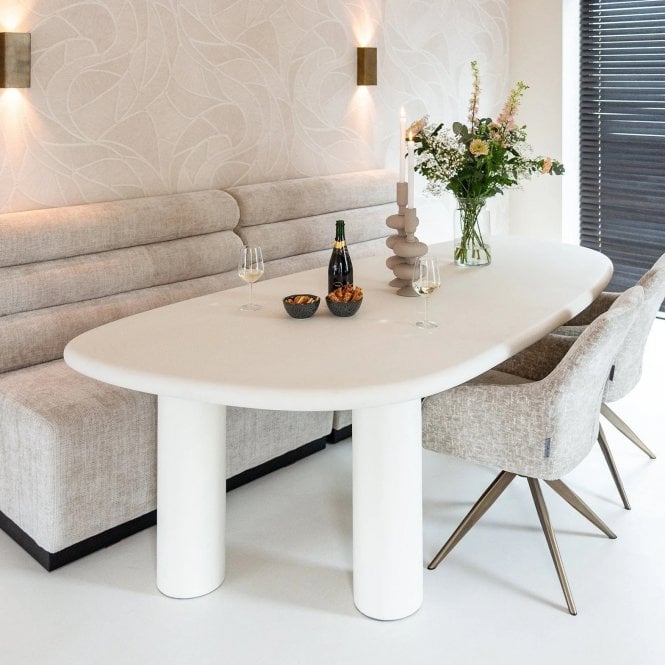 Bloomstone Modern White Dining Table 235cm