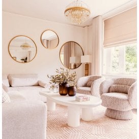 Bloomstone White Triangle Coffee Table 