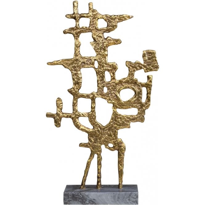 Brutalist Bronze Sculpture Of Savage Ballet