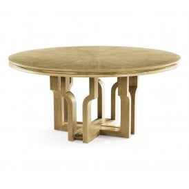 Cambrio Modern Oak 6 Seater Round Dining Table