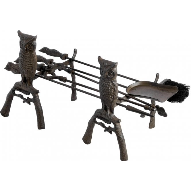 Cast Iron Fire Companion Set Fireplace Tools