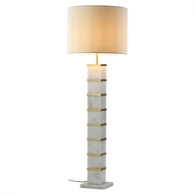 Celina Mid Century Marble Floor Lamp 