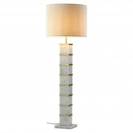 Celina Mid Century Marble Floor Lamp 