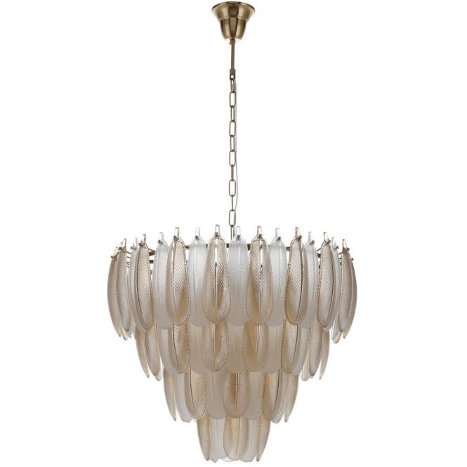 Chloe Art Deco Glass Chandelier 