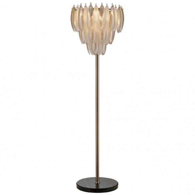 Chloe Art Deco Glass Floor Lamp