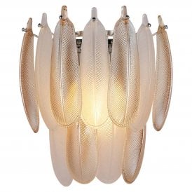 Chloe Art Deco Glass Wall Light 