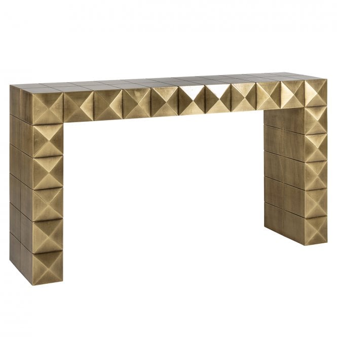 Collada Mid Century Brass Console Table 
