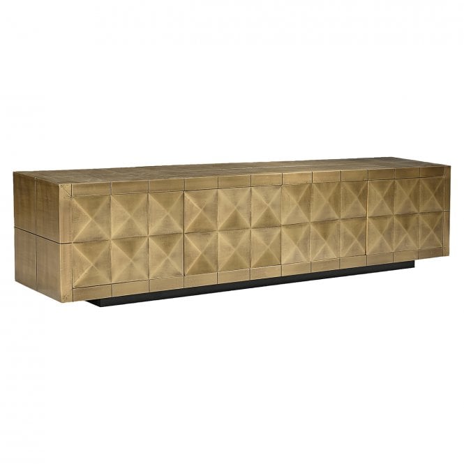 Collada Mid Century Brass Media Unit