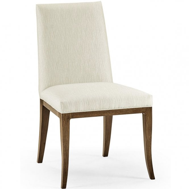 Cream Upholstered Walnut Dining Chair – Jonathan Charles