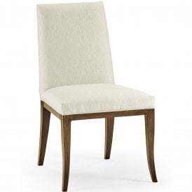 Cream Upholstered Walnut Dining Chair – Jonathan Charles