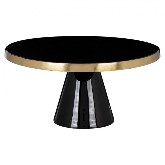 Ella Black & Gold Iron Cake Stand, 30cm 