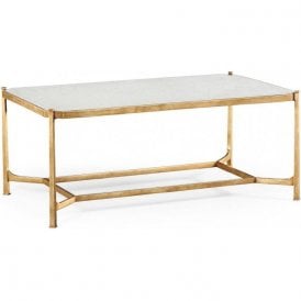 French Mirrored Coffee Table, Gold