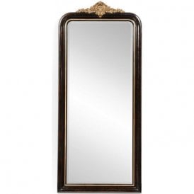 Full Length Black Mirror Gilded French Style 243cm