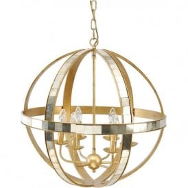 Globe Chandelier Modern Ceiling Light - Gold