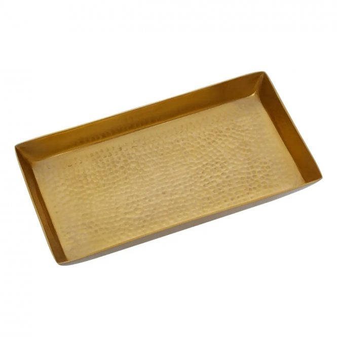 Gold Hammered Effect Jewellery Tray