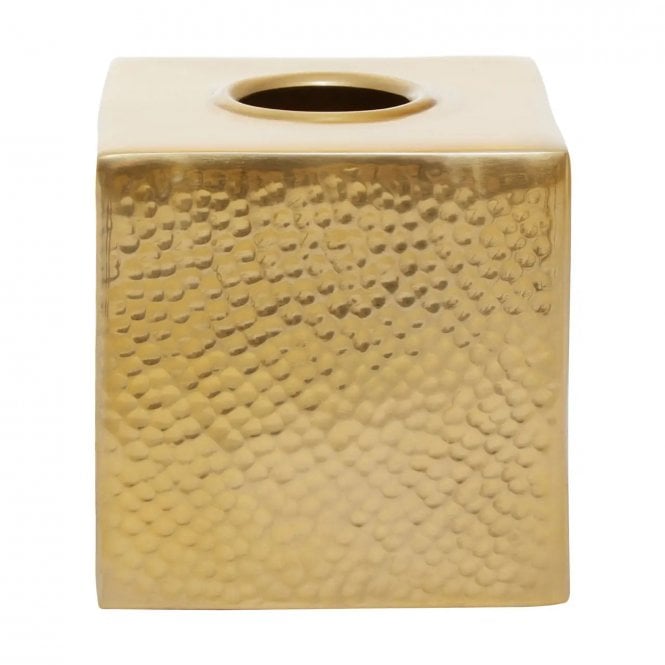Gold Hammered Effect Tissue Box