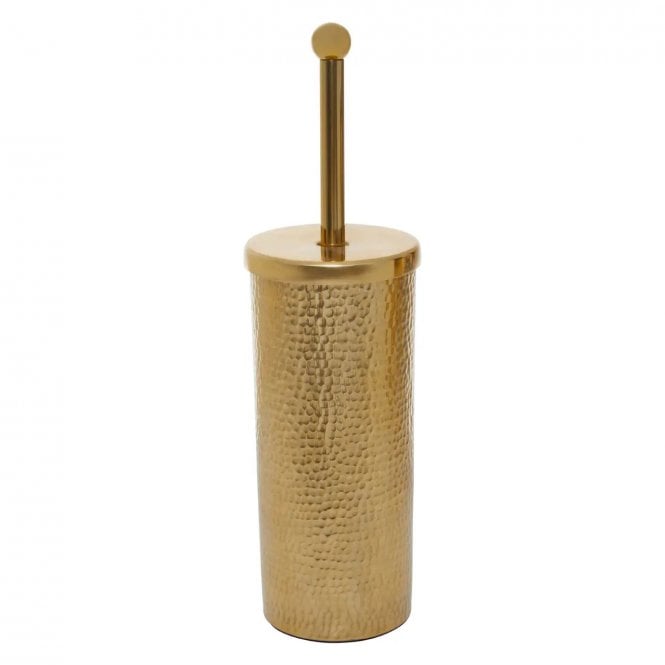 Gold Hammered Effect Toilet Brush