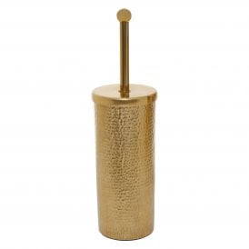 Gold Hammered Effect Toilet Brush