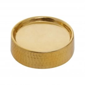Gold Soap Dish With Hammered Finish