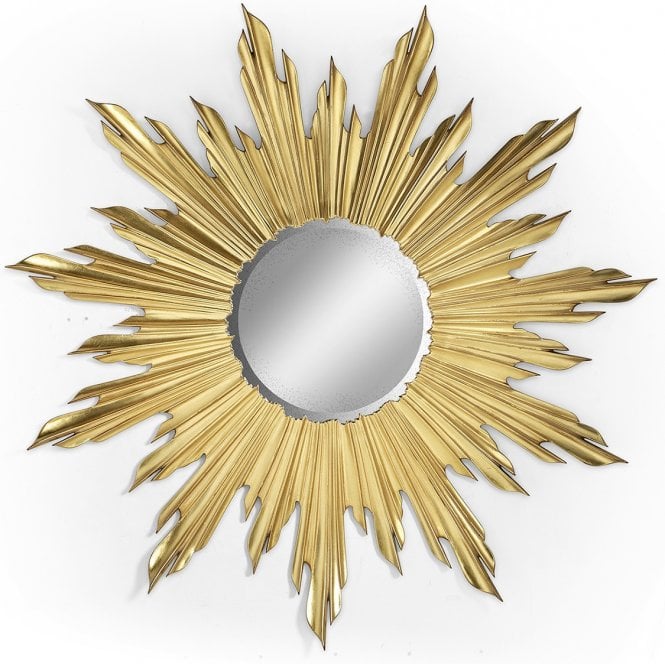Gold Sunburst Wall Mirror Statement