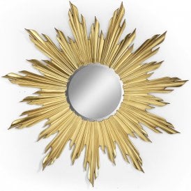Gold Sunburst Wall Mirror Statement