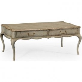 Grey Painted Coffee Table With Drawers