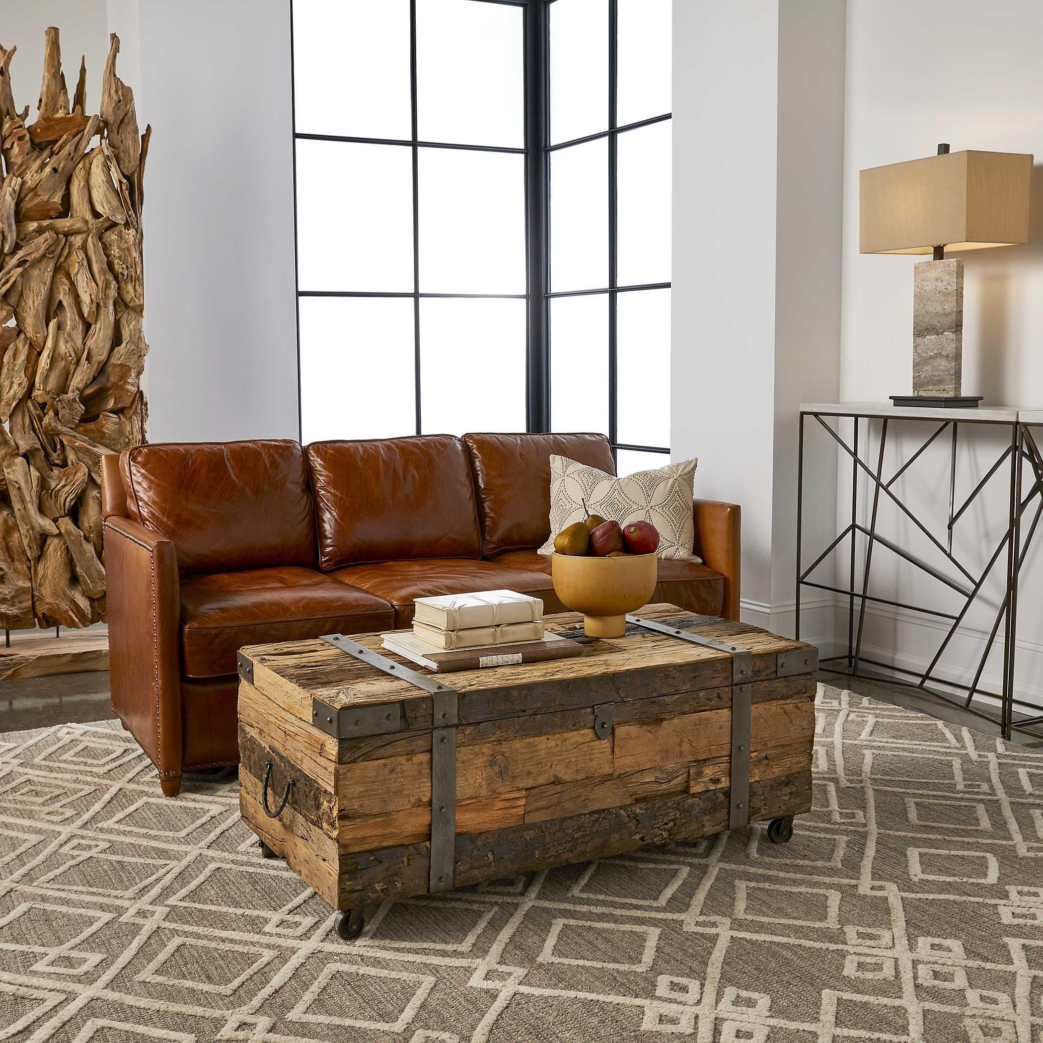 Trunk Table Rustic Living Room Bradley's Furniture Etc. Rustic Stump