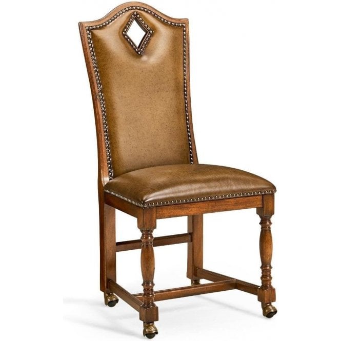 High Back Leather Chair Playing Card Diamond