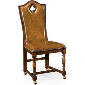High Back Leather Chair Playing Card Spade