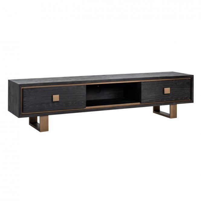 Hunter Mid Century Modern Brown Oak TV Cabinet 