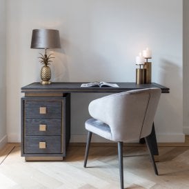 Hunter Mid Century Oak Desk With Drawers