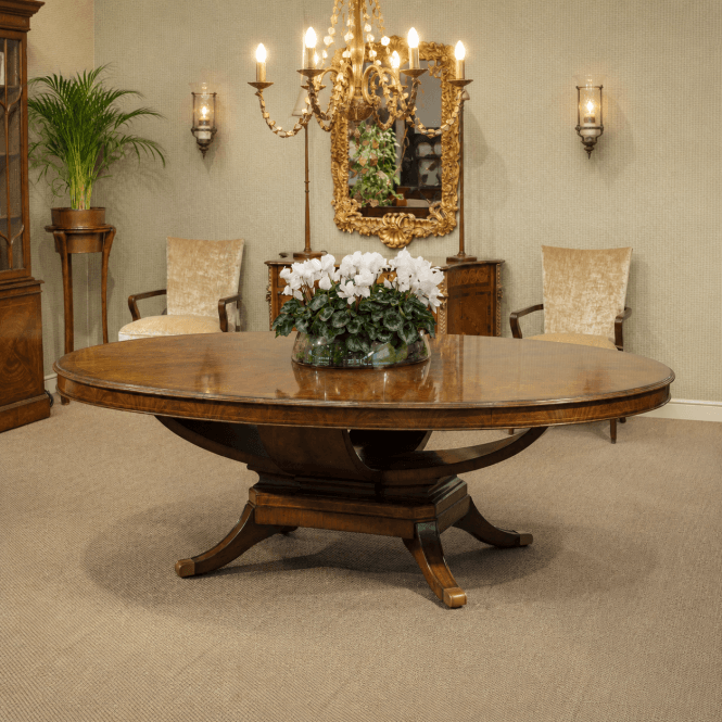 Jonathan Charles 8 Seater Oval Dining Table, Mahogany