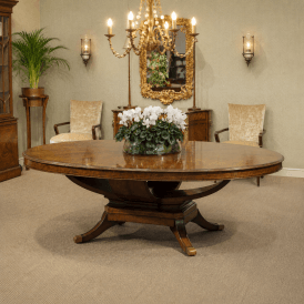 Jonathan Charles 8 Seater Oval Dining Table, Mahogany
