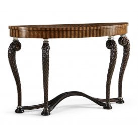 Jonathan Charles Half Moon Console Table With Inlays 