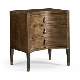 Large 3 Drawer Bedside Chest in Dark Brown – Jonathan Charles